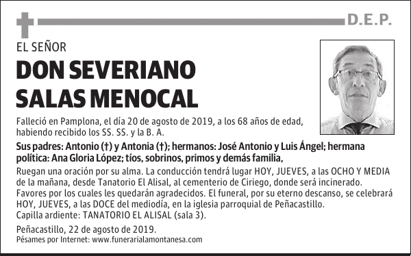 DON SEVERIANO SALAS MENOCAL