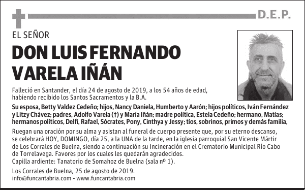 DON LUIS FERNANDO VARELA IÑÁN