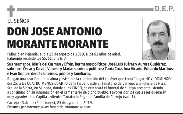 DON JOSE ANTONIO MORANTE MORANTE