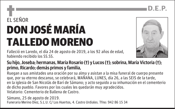 DON JOSÉ MARÍA TALLEDO MORENO