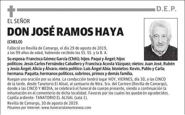 DON JOSÉ RAMOS HAYA