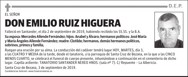 DON EMILIO RUIZ HIGUERA