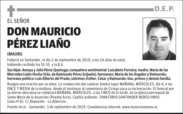 DON MAURICIO PÉREZ LIAÑO