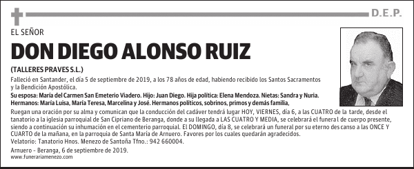 DON DIEGO ALONSO RUIZ