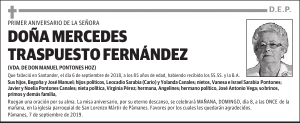 MERCEDES TRASPUESTO FERNANDEZ