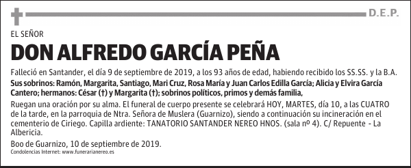 DON ALFREDO GARCÍA PEÑA