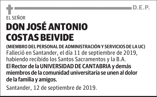 DON JOSÉ ANTONIO COSTAS BEIVIDE
