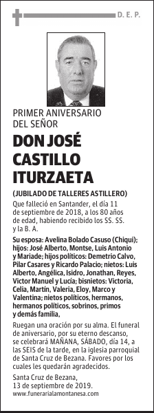 DON JOSÉ CASTILLO ITURZAETA