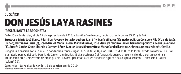 DON JESÚS LAYA RASINES