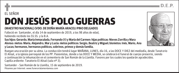 DON JESÚS POLO GUERRAS