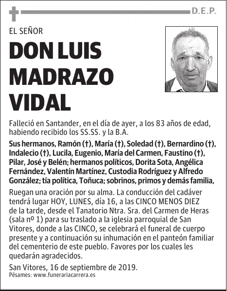 DON LUIS MADRAZO VIDAL