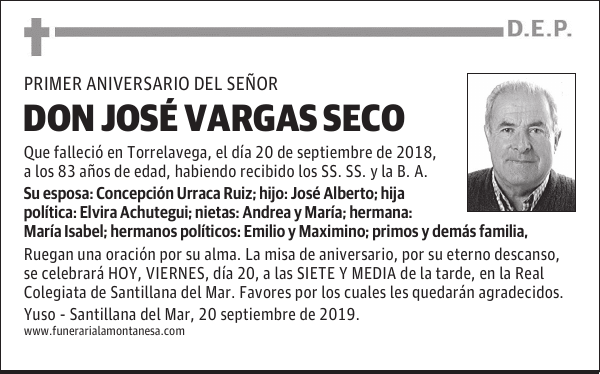 DON JOSÉ VARGAS SECO