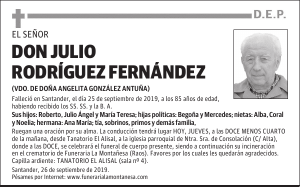 DON JULIO RODRÍGUEZ FERNÁNDEZ
