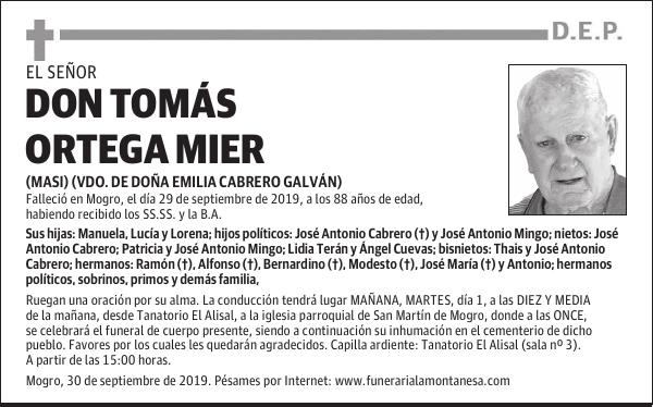 DON TOMÁS ORTEGA MIER