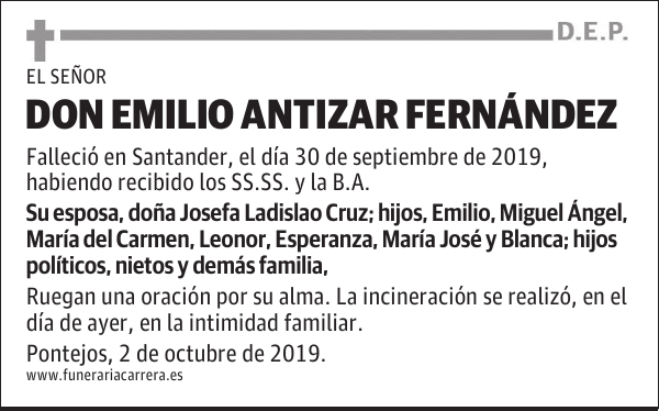 DON EMILIO ANTIZAR FERNÁNDEZ