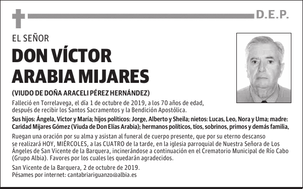 DON VÍCTOR ARABIA MIJARES