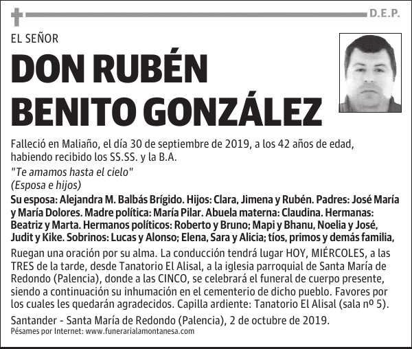 DON RUBÉN BENITO GONZÁLEZ