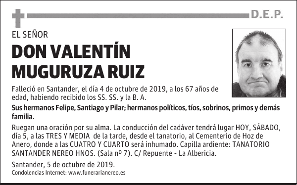 DON VALENTÍN MUGURUZA RUIZ