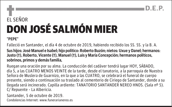 DON JOSÉ SALMÓN MIER