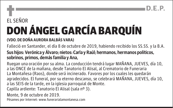 DON ÁNGEL GARCÍA BARQUÍN