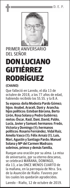 DON LUCIANO GUTIÉRREZ RODRÍGUEZ