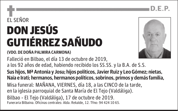DON JESÚS GUTIÉRREZ SAÑUDO