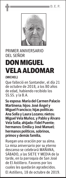 DON MIGUEL VELA ALDOMAR