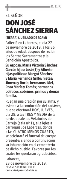 DON JOSÉ SÁNCHEZ SIERRA
