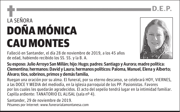 DOÑA MÓNICA CAU MONTES