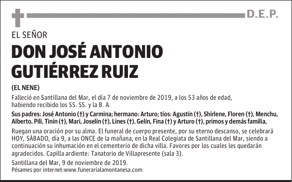 DON JOSÉ ANTONIO GUTIÉRREZ RUIZ
