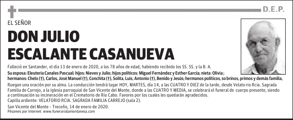 DON JULIO ESCALANTE CASANUEVA