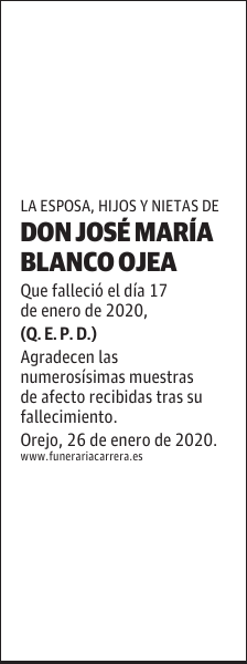DON JOSÉ MARÍA BLANCO OJEA