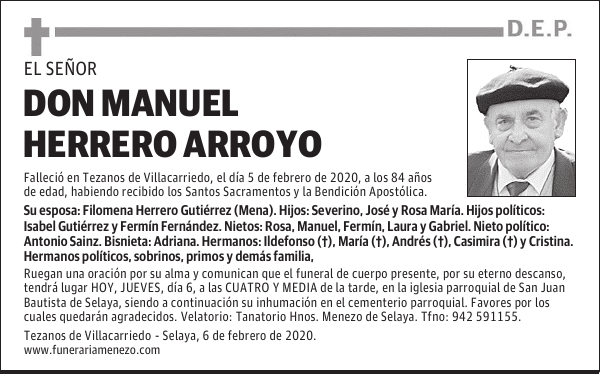 DON MANUEL HERRERO ARROYO