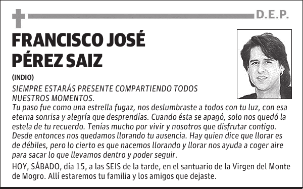 FRANCISCO JOSÉ PÉREZ SAIZ