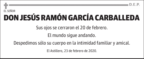 DON JESÚS RAMÓN GARCÍA CARBALLEDA