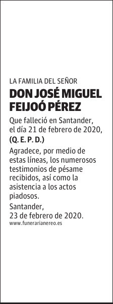 DON JOSÉ MIGUEL FEIJOÓ PÉREZ