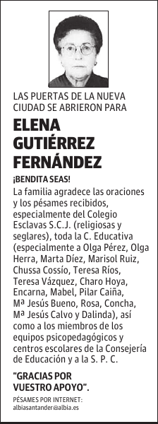 ELENA GUTIÉRREZ FERNÁNDEZ