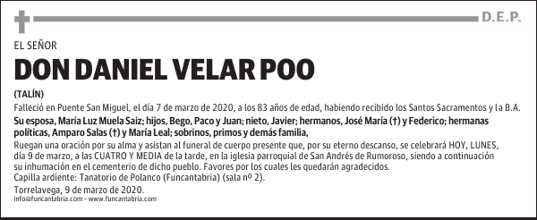 DON DANIEL VELAR POO