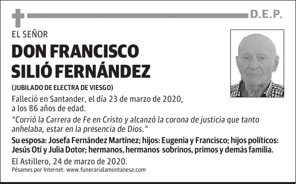 DON FRANCISCO SILIÓ FERNÁNDEZ