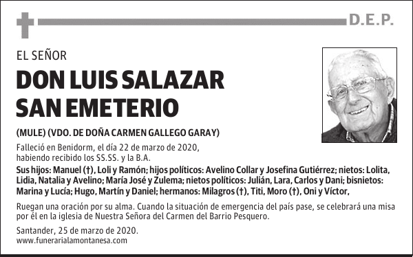 DON LUIS SALAZAR SAN EMETERIO