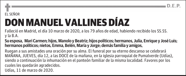 DON MANUEL VALLINES DÍAZ