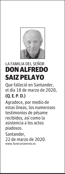 DON ALFREDO SAIZ PELAYO