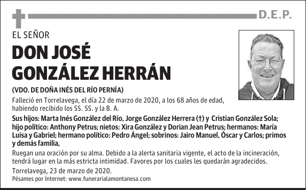 DON JOSÉ GONZÁLEZ HERRÁN