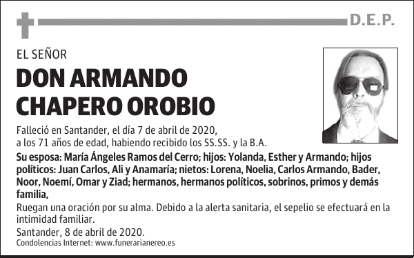 DON ARMANDO CHAPERO OROBIO