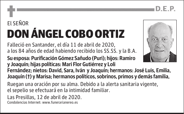 DON ÁNGEL COBO ORTIZ