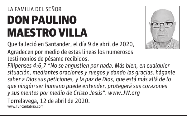 DON PAULINO MAESTRO VILLA