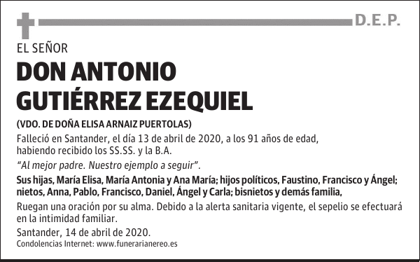 DON ANTONIO GUTIÉRREZ EZEQUIEL