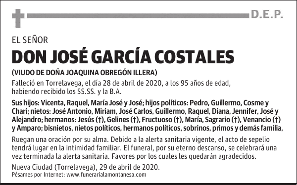 DON JOSÉ GARCÍA COSTALES