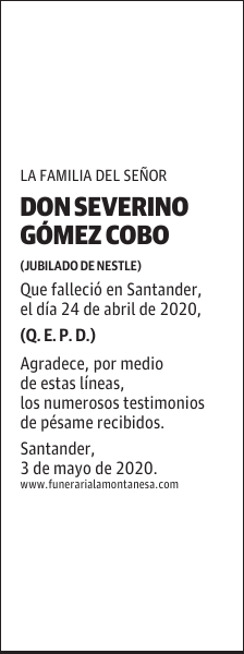 DON SEVERINO GÓMEZ COBO