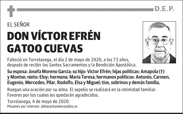 DON VÍCTOR EFRÉN GATOO CUEVAS